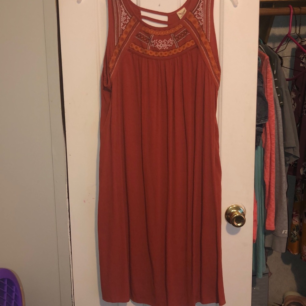 Burnt orange dress
